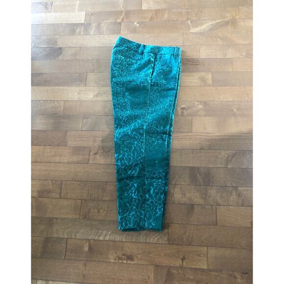J. CREW “CITY FIT” WOMEN ELEGANT FINISH GREEN DRESS CROP PANTS size 6 - Picture 6 of 12